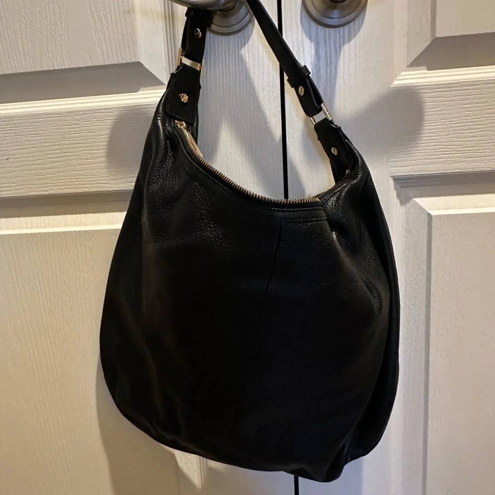 Tory Burch Black Leather Hobo Bag - Picture 2 of 3